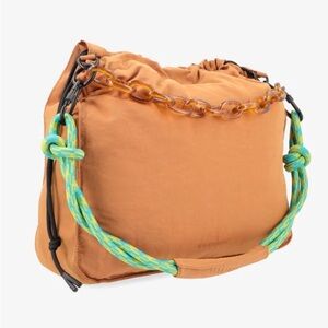 Rotunda Sant Hobo bag with long pink strap